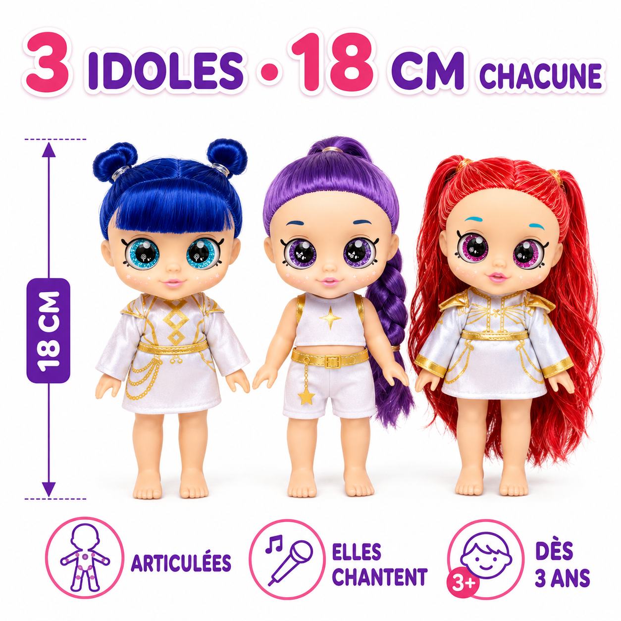 K-Pop SuperStar Mini : Édition Chibi Chantante – Figurine Collector Idol + Boîte Cadeau Surprise GRATUITE !