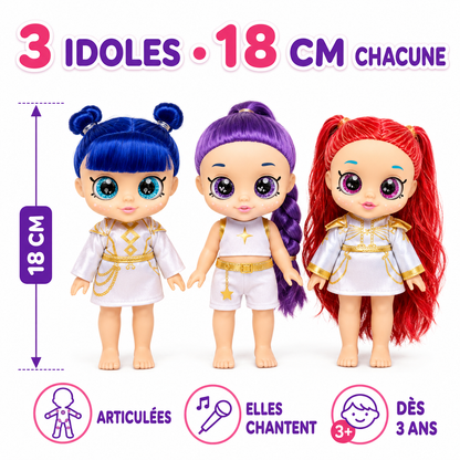 K-Pop SuperStar Mini : Édition Chibi Chantante – Figurine Collector Idol + Boîte Cadeau Surprise GRATUITE !
