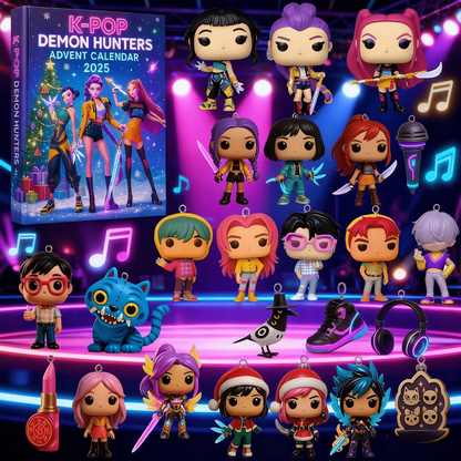 Calendrier de l'Avent Édition Limitée 2025 K-Pop Idol Squad + Boîte Cadeau Surprise GRATUITE !
