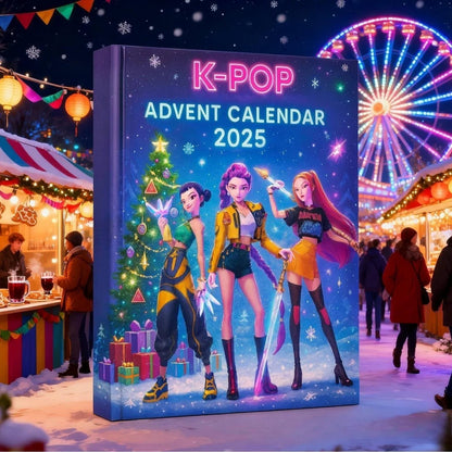 Calendrier de l'Avent Édition Limitée 2025 K-Pop Idol Squad + Boîte Cadeau Surprise GRATUITE !